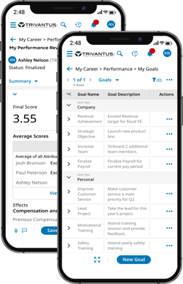 Performance Management Software Mobile Screenshot